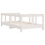 Estructura de cama para niños madera de pino blanco 70x140 cm de vidaXL, Cunas y camas para niños - Ref: Foro24-834427, Preci...