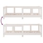 Estructura de cama para niños madera de pino blanco 70x140 cm de vidaXL, Cunas y camas para niños - Ref: Foro24-834427, Preci...