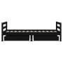 Estructura cama infantil y cajones madera pino negro 80x160 cm de vidaXL, Cunas y camas para niños - Ref: Foro24-834446, Prec...