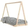 Estructura de cama para niños madera maciza de pino 80x200 cm de vidaXL, Cunas y camas para niños - Ref: Foro24-834534, Preci...