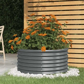 Jardinera acero galvanizado antracita 80x80x36 cm en Macetas y jardineras | Comprar online en Foru.es