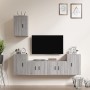 Set de muebles para TV 5 pzas madera contrachapada gris Sonoma en Muebles TV | Comprar online en Foru.es