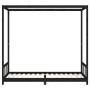 Estructura de cama para niños madera de pino negro 90x200 cm de vidaXL, Cunas y camas para niños - Ref: Foro24-834524, Precio...