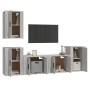 Set de muebles para TV 5 pzas madera contrachapada gris Sonoma en Muebles TV | Comprar online en Foru.es