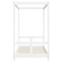 Estructura de cama para niños madera de pino blanco 80x160 cm de vidaXL, Cunas y camas para niños - Ref: Foro24-834514, Preci...