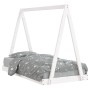 Estructura de cama para niños madera de pino blanco 80x160 cm de vidaXL, Cunas y camas para niños - Ref: Foro24-834529, Preci...