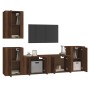 Set de muebles para TV 5 pzas madera contrachapada roble marrón en Muebles TV | Comprar online en Foru.es