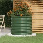 Jardinera de acero galvanizado verde 80x80x68 cm en Macetas y jardineras | Comprar online en Foru.es