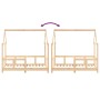 Estructura de cama para niños madera maciza de pino 70x140 cm de vidaXL, Cunas y camas para niños - Ref: Foro24-835721, Preci...