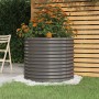 Jardinera de acero galvanizado gris 80x80x68 cm en Macetas y jardineras | Comprar online en Foru.es