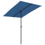Sombrilla de jardín con palo de aluminio azul celeste 2x1,5 m de vidaXL, Sombrillas - Ref: Foro24-47343, Precio: 49,99 €, Des...