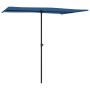 Sombrilla de jardín con palo de aluminio azul celeste 2x1,5 m de vidaXL, Sombrillas - Ref: Foro24-47343, Precio: 49,99 €, Des...