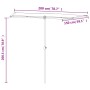 Sombrilla de jardín con palo de aluminio azul celeste 2x1,5 m de vidaXL, Sombrillas - Ref: Foro24-47343, Precio: 49,99 €, Des...