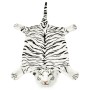 Alfombra afelpada de tigre 144 cm blanca de vidaXL, Alfombras - Ref: Foro24-80169, Precio: 44,37 €, Descuento: %