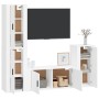 Set de muebles para TV 4 piezas madera contrachapada blanco en Muebles TV | Comprar online en Foru.es