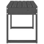 Banco de jardín madera maciza de pino gris 80x38x45 cm de vidaXL, Bancos de jardín - Ref: Foro24-825088, Precio: 65,40 €, Des...