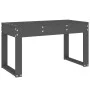 Banco de jardín madera maciza de pino gris 80x38x45 cm de vidaXL, Bancos de jardín - Ref: Foro24-825088, Precio: 65,40 €, Des...