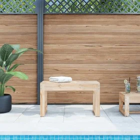 Banco de jardín madera maciza de pino 80x38x45 cm de vidaXL, Bancos de jardín - Ref: Foro24-825086, Precio: 69,96 €, Descuent...