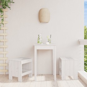 Taburetes de jardín 2 uds madera maciza pino blanco 40x36x45 cm de vidaXL, Sillas de jardín - Ref: Foro24-825339, Precio: 75,...