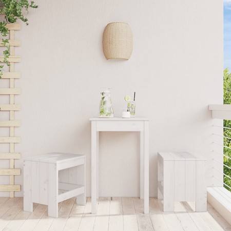 Taburetes de jardín 2 uds madera maciza pino blanco 40x36x45 cm de vidaXL, Sillas de jardín - Ref: Foro24-825339, Precio: 75,...