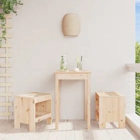 Taburetes de jardín 2 uds madera maciza de pino 40x36x45 cm de vidaXL, Sillas de jardín - Ref: Foro24-825338, Precio: 76,65 €...