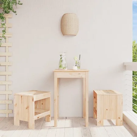 Taburetes de jardín 2 uds madera maciza de pino 40x36x45 cm de vidaXL, Sillas de jardín - Ref: Foro24-825338, Precio: 76,65 €...