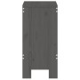 Taburetes de cocina 2 uds madera maciza pino gris 40x36x75 cm de vidaXL, Sillas de jardín - Ref: Foro24-825347, Precio: 96,01...
