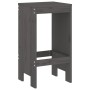 Taburetes de cocina 2 uds madera maciza pino gris 40x36x75 cm de vidaXL, Sillas de jardín - Ref: Foro24-825347, Precio: 96,01...