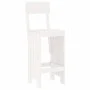 Taburetes de cocina 2 uds madera pino blanco 40x48,5x115,5 cm de vidaXL, Sillas de jardín - Ref: Foro24-825360, Precio: 106,0...
