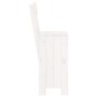 Taburetes de cocina 2 uds madera pino blanco 40x48,5x115,5 cm de vidaXL, Sillas de jardín - Ref: Foro24-825360, Precio: 107,1...