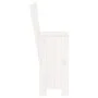 Taburetes de cocina 2 uds madera pino blanco 40x48,5x115,5 cm de vidaXL, Sillas de jardín - Ref: Foro24-825360, Precio: 106,0...
