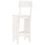 Taburetes de cocina 2 uds madera pino blanco 40x48,5x115,5 cm de vidaXL, Sillas de jardín - Ref: Foro24-825360, Precio: 107,1...