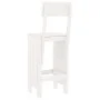 Taburetes de cocina 2 uds madera pino blanco 40x48,5x115,5 cm de vidaXL, Sillas de jardín - Ref: Foro24-825360, Precio: 106,0...