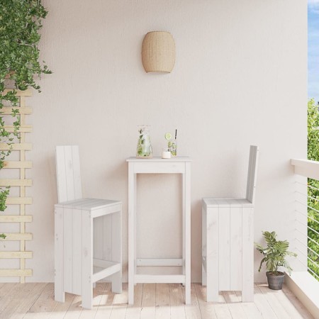 Taburetes de cocina 2 uds madera maciza pino blanco 40x42x120cm de vidaXL, Sillas de jardín - Ref: Foro24-825353, Precio: 116...