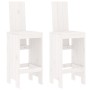 Taburetes de cocina 2 uds madera maciza pino blanco 40x42x120cm de vidaXL, Sillas de jardín - Ref: Foro24-825353, Precio: 116...