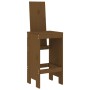 Taburetes de cocina 2 uds madera pino marrón miel 40x42x120 cm de vidaXL, Sillas de jardín - Ref: Foro24-825355, Precio: 123,...