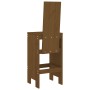 Taburetes de cocina 2 uds madera pino marrón miel 40x42x120 cm de vidaXL, Sillas de jardín - Ref: Foro24-825355, Precio: 123,...