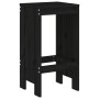 Taburetes de cocina 2 uds madera maciza pino negro 40x36x75 cm de vidaXL, Sillas de jardín - Ref: Foro24-825349, Precio: 90,1...