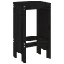 Taburetes de cocina 2 uds madera maciza pino negro 40x36x75 cm de vidaXL, Sillas de jardín - Ref: Foro24-825349, Precio: 90,1...