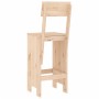 Taburetes de cocina 2 uds madera maciza pino 40x48,5x115,5 cm de vidaXL, Sillas de jardín - Ref: Foro24-825359, Precio: 111,3...