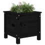 Jardinera madera maciza de pino negro 40x40x39 cm de vidaXL, Maceteros y jardineras - Ref: Foro24-825251, Precio: 53,98 €, De...
