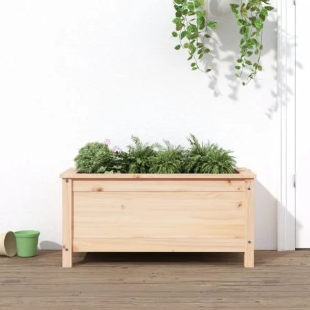 Jardinera madera maciza de pino 82,5x40x39 cm de vidaXL, Maceteros y jardineras - Ref: Foro24-825254, Precio: 67,66 €, Descue...