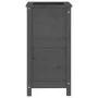 Jardinera madera maciza de pino gris 40x40x78 cm de vidaXL, Maceteros y jardineras - Ref: Foro24-825277, Precio: 79,86 €, Des...