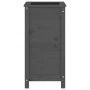 Jardinera madera maciza de pino gris 40x40x78 cm de vidaXL, Maceteros y jardineras - Ref: Foro24-825277, Precio: 79,86 €, Des...