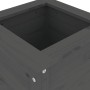 Jardinera madera maciza de pino gris 40x40x78 cm de vidaXL, Maceteros y jardineras - Ref: Foro24-825277, Precio: 80,89 €, Des...