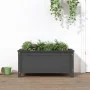 Jardinera madera maciza de pino gris 82,5x40x39 cm de vidaXL, Maceteros y jardineras - Ref: Foro24-825256, Precio: 75,76 €, D...