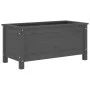 Jardinera madera maciza de pino gris 82,5x40x39 cm de vidaXL, Maceteros y jardineras - Ref: Foro24-825256, Precio: 75,76 €, D...