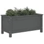 Jardinera madera maciza de pino gris 82,5x40x39 cm de vidaXL, Maceteros y jardineras - Ref: Foro24-825256, Precio: 75,76 €, D...