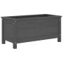 Jardinera madera maciza de pino gris 82,5x40x39 cm de vidaXL, Maceteros y jardineras - Ref: Foro24-825256, Precio: 75,76 €, D...
