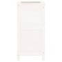 Jardinera madera maciza de pino blanco 40x40x78 cm de vidaXL, Maceteros y jardineras - Ref: Foro24-825276, Precio: 79,93 €, D...